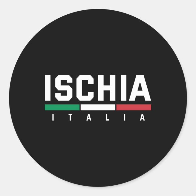 Ischia Italy Italian Italia Classic Round Sticker (Front)