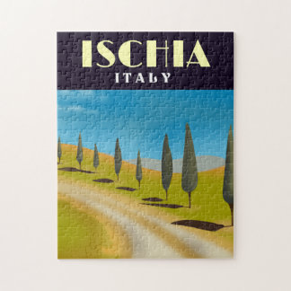 Ischia Italy travel poster Jigsaw Puzzle