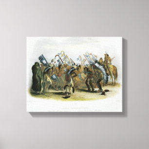 Ischoha-Kakoschochata, Dance of the Mandan Indians Canvas Print