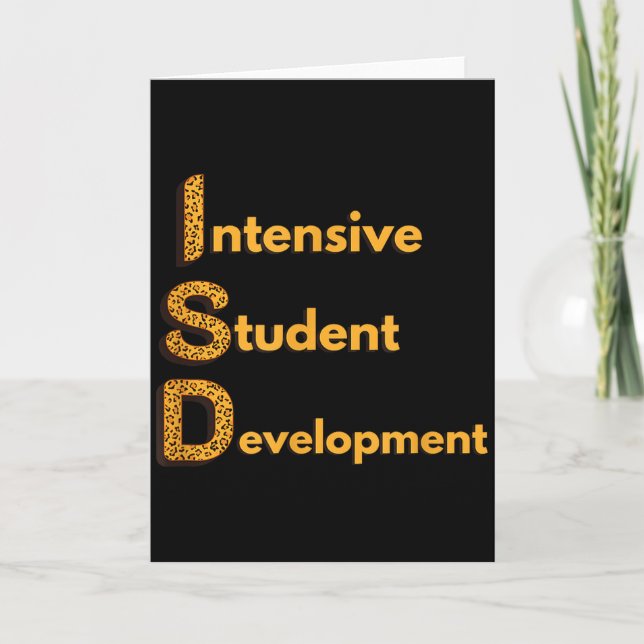 Isd Leopard Print Intermediate School District Sta Card (Front)