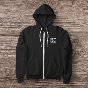 ISD Men's Hash Tag Bella+Canvas Full-Zip Hoodie