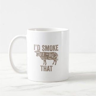I'sd Smoke That Cow Beef Bbq Gift. Perfect design Coffee Mug