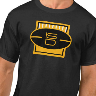 ISD Unisex Black & Gold Football T-Shirt