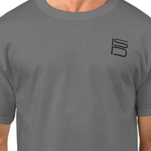 ISD Unisex Black Logo Basic T-Shirt
