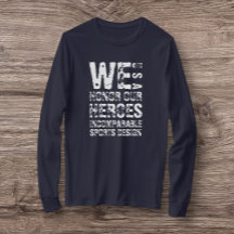 ISD Unisex We Honour Our Heroes Long Sleeve T-Shir