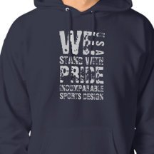 ISD We Stand With Pride USA Pullover Hoodie
