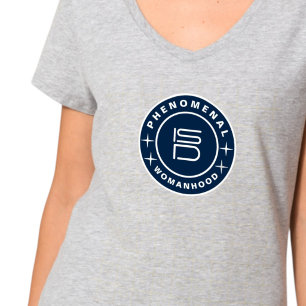 ISD Women's Phenomenal Womanhood V-Neck  T-Shirt