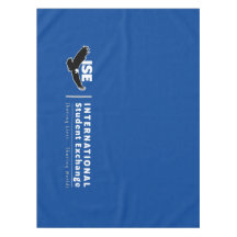 ISE Blue Tablecloth, 4 feet by 5.5 feet