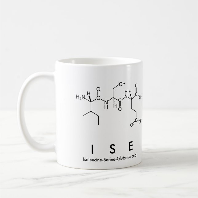 Ise peptide name mug (Left)