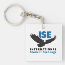 ISE Square Acrylic Keychain