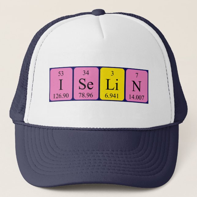Iselin periodic table name hat (Front)