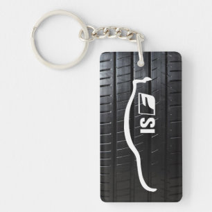ISF with tire tread Key Ring