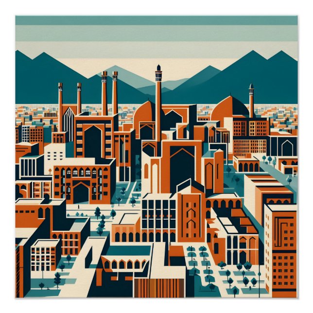 Isfahan - Persian (iranian) design Poster (Front)