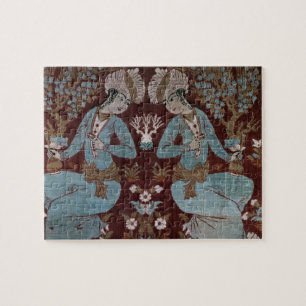 Isfahan style panel, Persian, 17th century (silk) Jigsaw Puzzle