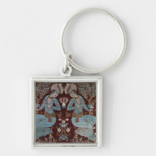 Isfahan style panel, Persian, 17th century (silk) Key Ring