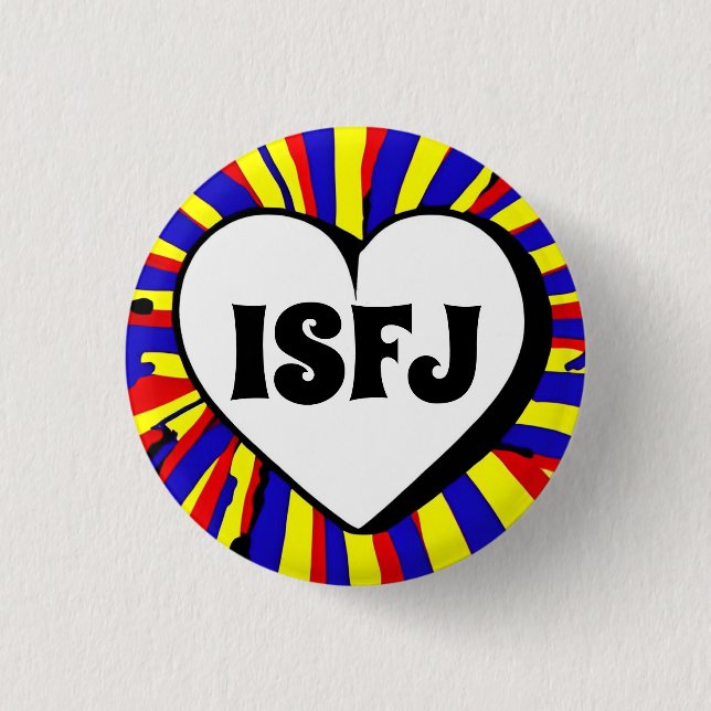 ISFJ MBTI 3 Cm Round Badge (Front)