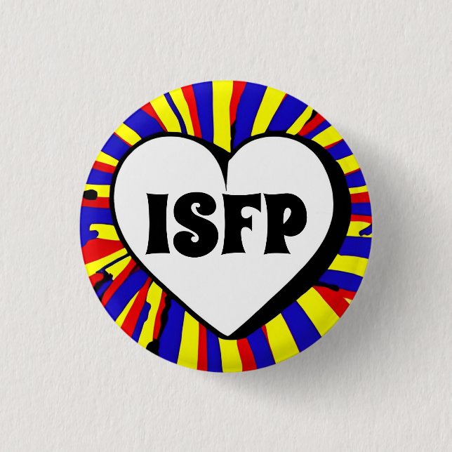 ISFP MBTI 3 Cm Round Badge (Front)