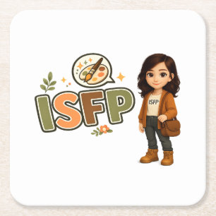ISFP — The Free Artist Square Paper Coaster