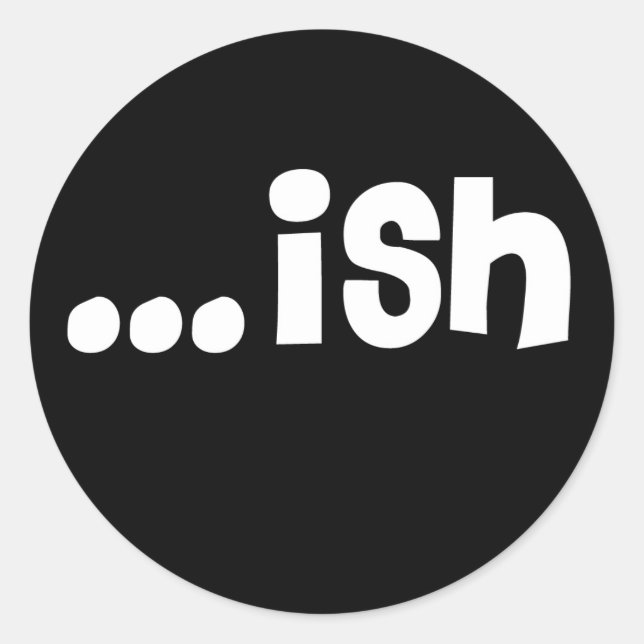 ...ish stickers black (Front)