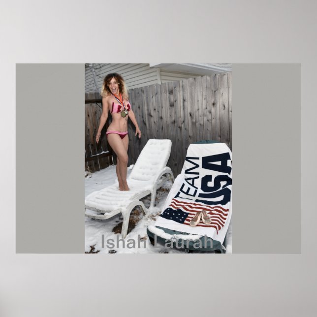 Ishah Laurah During Winter Olympics 2018 Poster (Front)