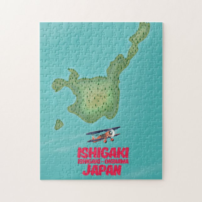 Ishigaki Okinawa, Japan map Jigsaw Puzzle (Vertical)