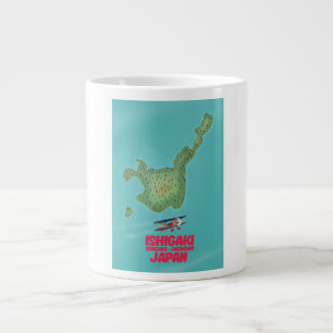 Ishigaki Okinawa, Japan map Large Coffee Mug
