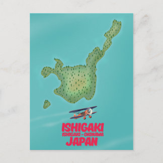 Ishigaki Okinawa, Japan map Postcard