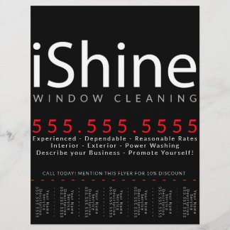 iShine. House Cleaning Window Cleaning Power Wash Flyer