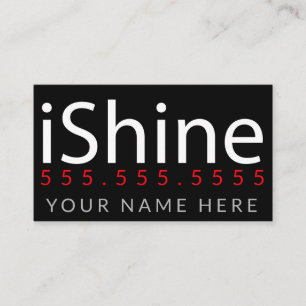 iShine. Housecleaning Window Cleaning Business Business Card
