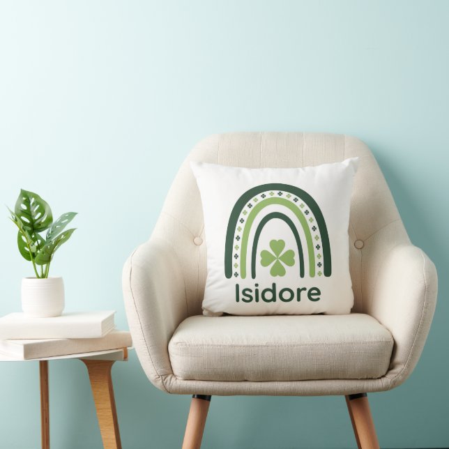 Isidore Clover Boho Rainbow Cushion (Chair)