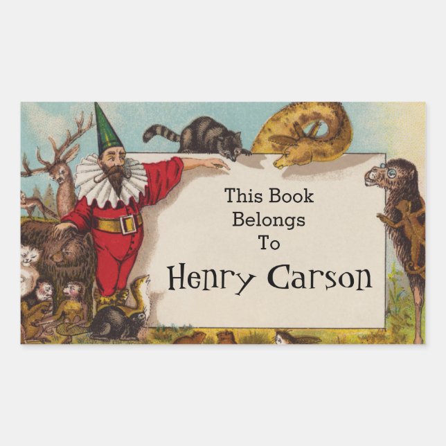 Isidore the Elf & his Animals Book Sticker (Front)