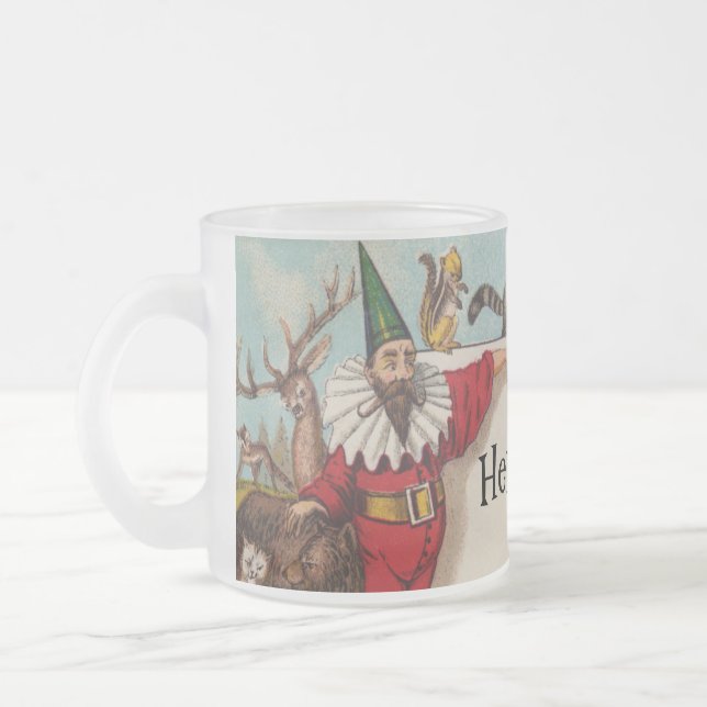 Isidore the Elf & his Animals Frosted Mug (Left)
