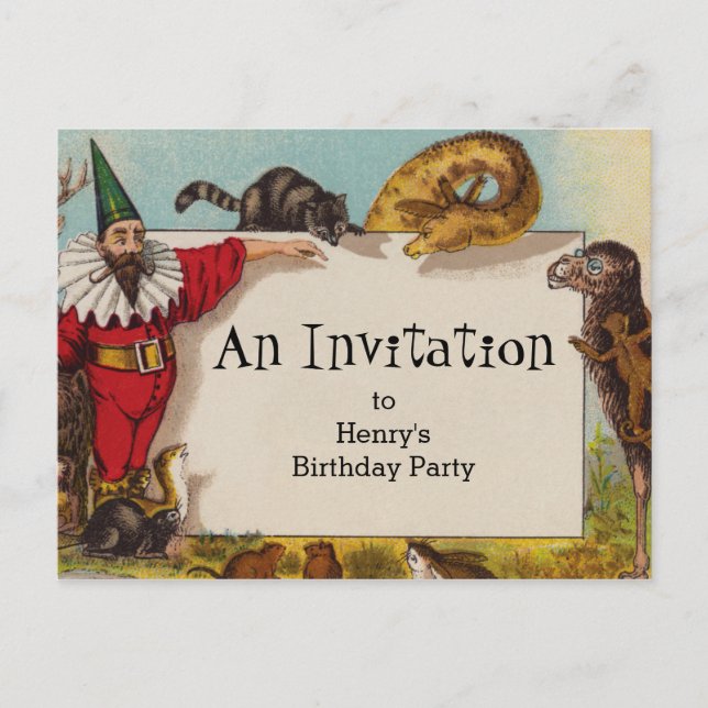 Isidore the Elf & his Animals Postcard (Front)