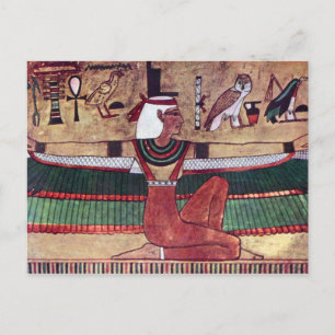 isis, Ancient Egypt Holiday Postcard