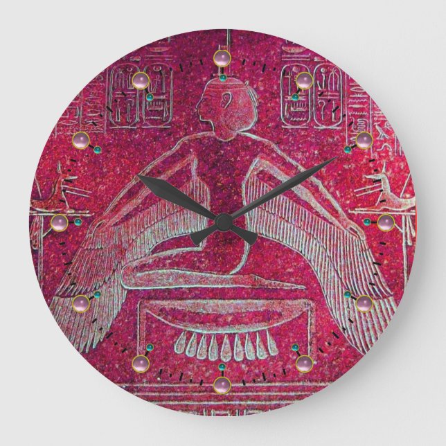 ISIS, Antique Red Large Clock (Front)