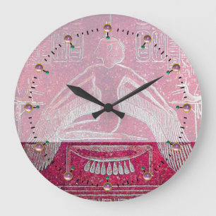 ISIS, Antique Red Pink Large Clock