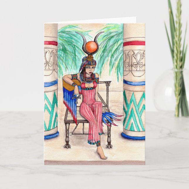 'Isis' Blank Greeting Card (Front)