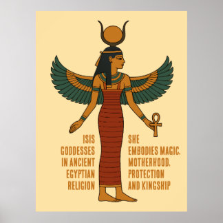 Isis God - Ancient Egyptian History  Poster