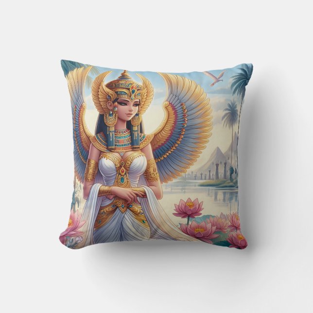 Isis: Goddess of the Nile Cushion (Front)