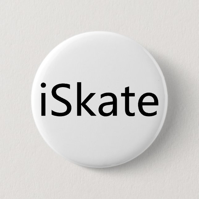 iSkate 6 Cm Round Badge (Front)