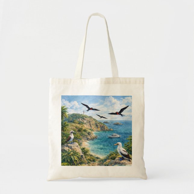 Isla de la Plata Ecuador Sea Turtle Beach Tote Bag (Front)