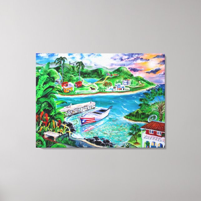 Isla Del Encanto - Art by Galina - Canvas Print (Front)