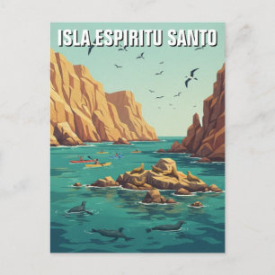 Isla Espíritu Santo Mexico Postcard