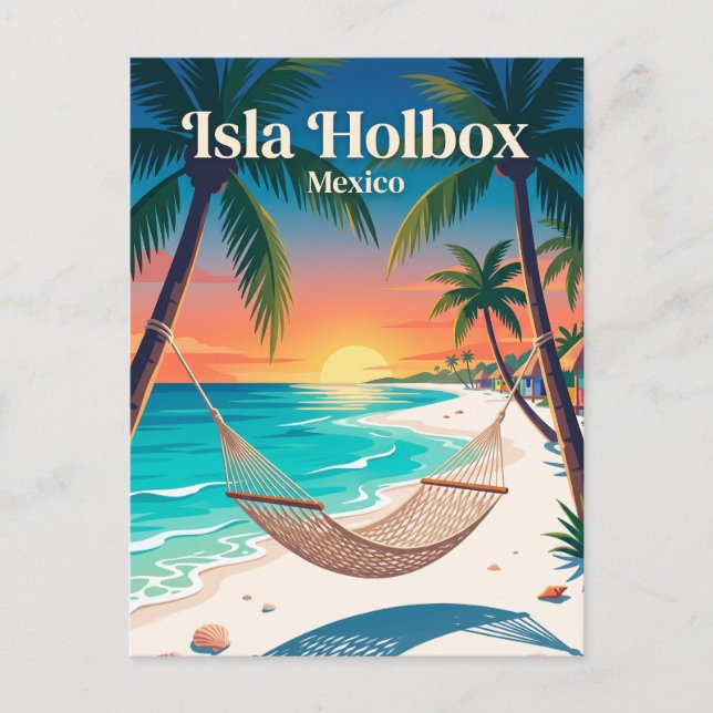 Isla Holbox Mexico Postcard (Front)