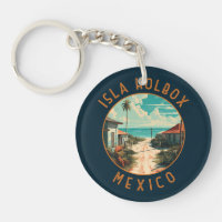 Isla Holbox Mexico Travel Art Vintage