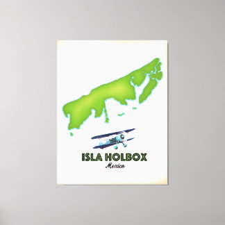 Isla Holbox Mexico travel poster Canvas Print