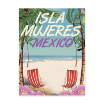 Isla Mujeres Mexico Beach poster