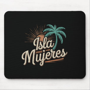 Isla Mujeres Mexico Vacation Souvenirs Family Vaca Mouse Mat