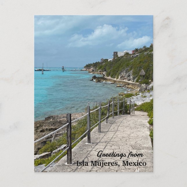 Isla Mujeres Postcard Punta Sur Park (Front)