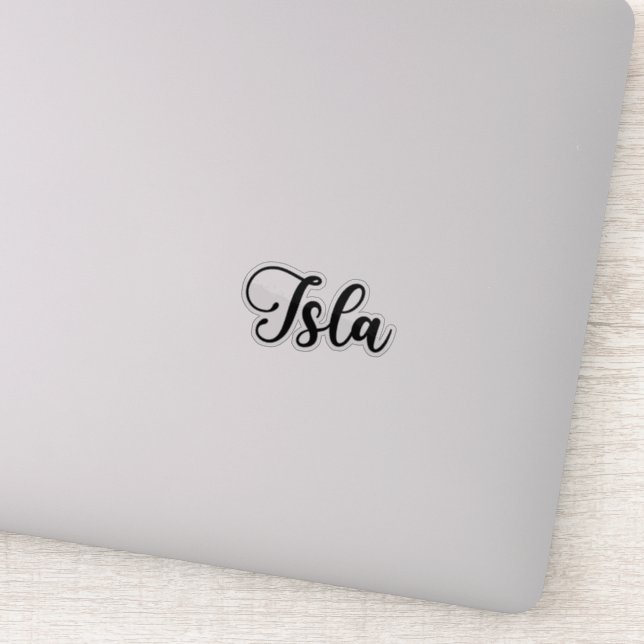 Isla Name - Handwritten Calligraphy (Detail)